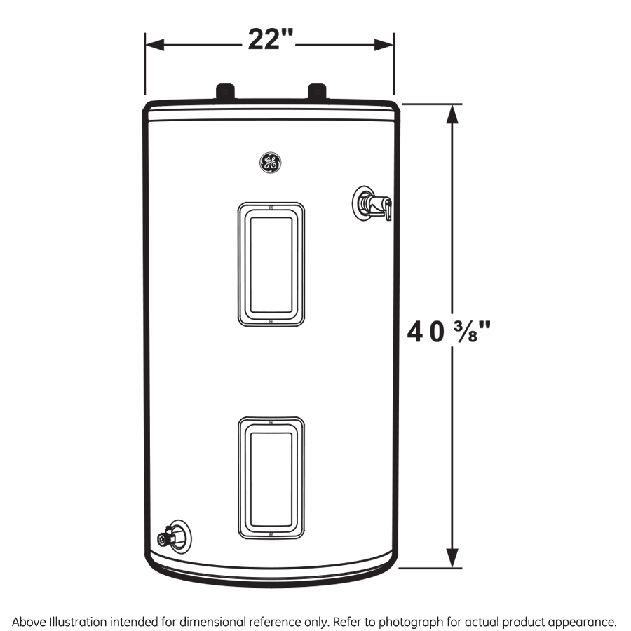 GE30S08BAM GE® 30 Gallon Short Electric Water Heater
