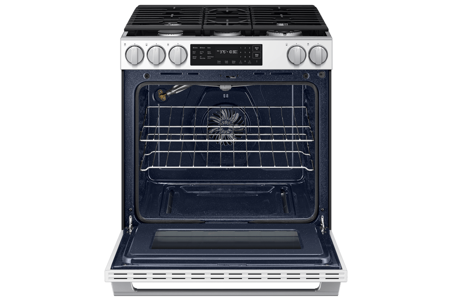 Samsung NSG80H60SW Bespoke Smart Slide-in Gas Range Pro Style Design  Air Fry Max  True Convection