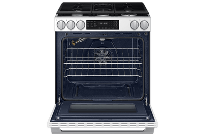 Samsung NSG80H60SW Bespoke Smart Slide-in Gas Range Pro Style Design  Air Fry Max  True Convection