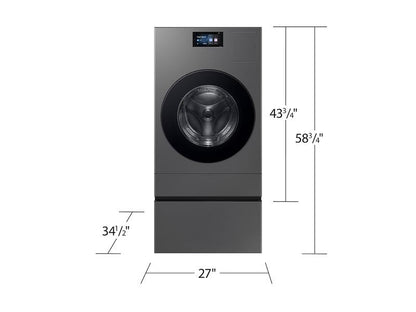 Samsung WD90F53AVS 5.3 cu. ft. Bespoke AI Laundry Vented Combo™ All-in-One Ultra Capacity Washer and Electric Dryer with AI Home in Dark Steel