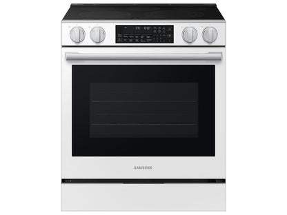 Samsung NSE90H63SW Bespoke Smart Slide-in Electric Range Pro Style Elite Design  Illuminated Knobs  Air Fry Max