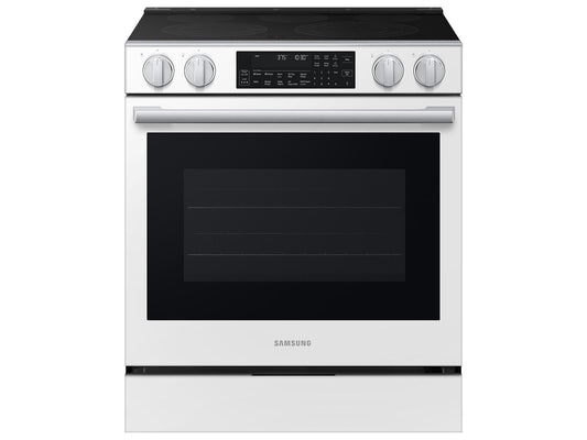 Samsung NSE90H63SW Bespoke Smart Slide-in Electric Range Pro Style Elite Design  Illuminated Knobs  Air Fry Max