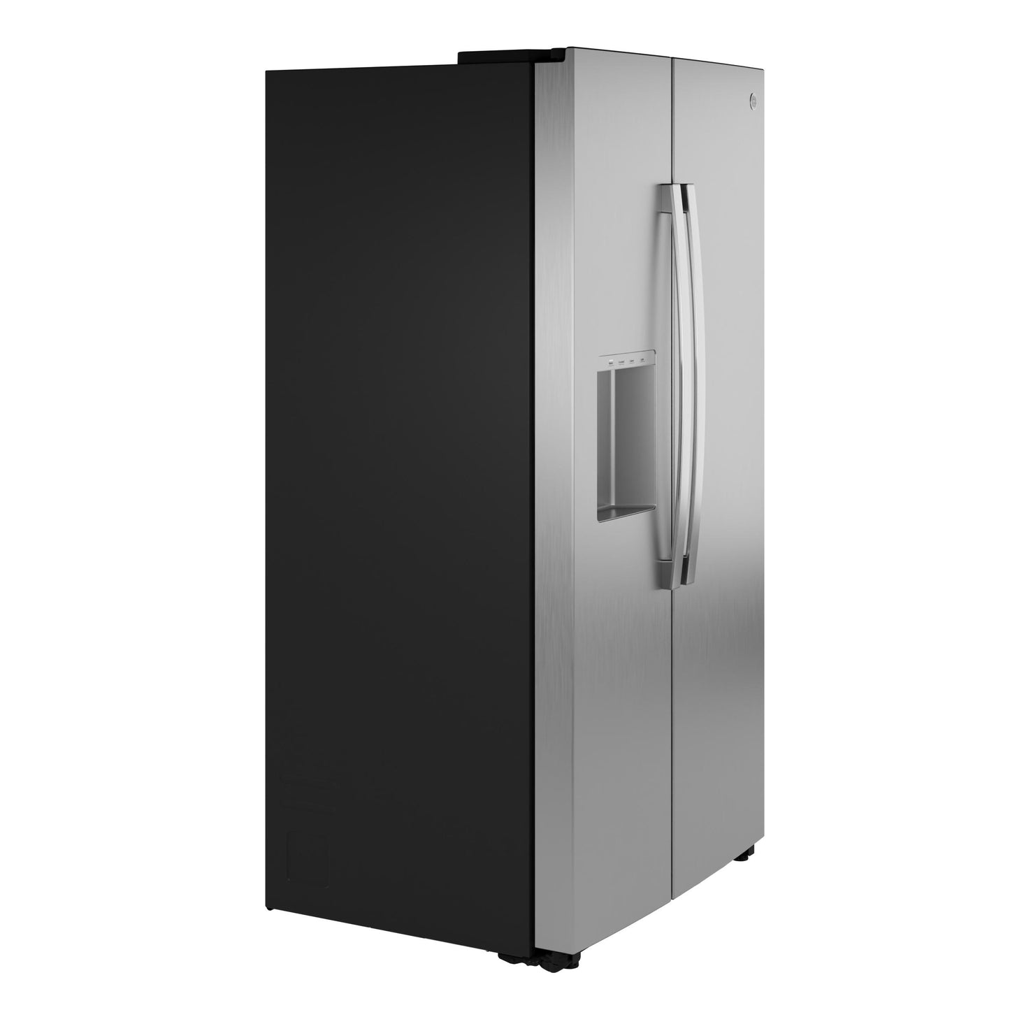 GZS24PYYFS GE® 23.5 Cu. Ft. Counter-Depth Side-By-Side Refrigerator with LED Light Walls and Extra Tall Dispenser