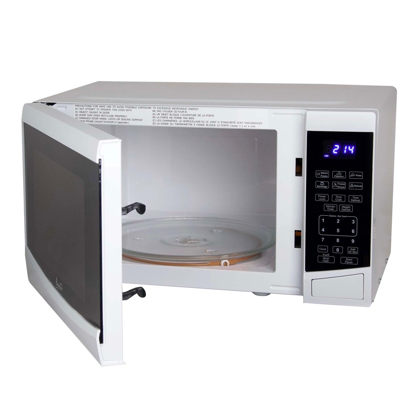 MT09V0W Avanti Countertop Microwave Oven, 0.9 cu. ft. - White / 0.9 cu. ft.