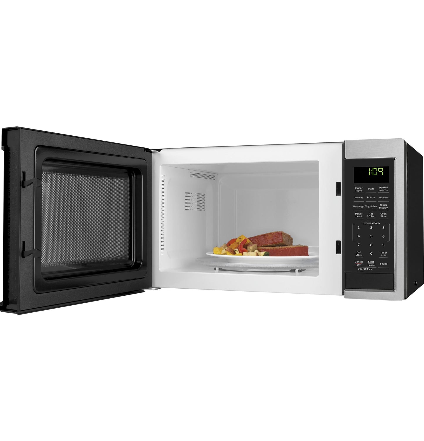 GCBK09N1WSS GE® 0.9 Cu. Ft. Capacity Built-In Microwave Oven