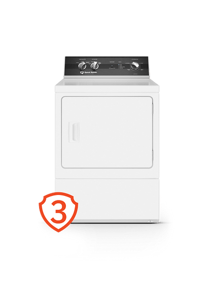 Speed Queen DR3004WE DR3 Sanitizing Electric Dryer with Extended Tumble  3-Year Warranty