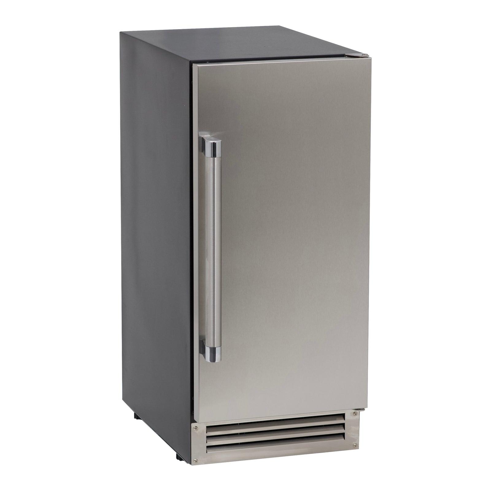 Avanti ELITE Built-in or Freestanding Ice Maker, 15" - Stainless Steel / 49 lbs