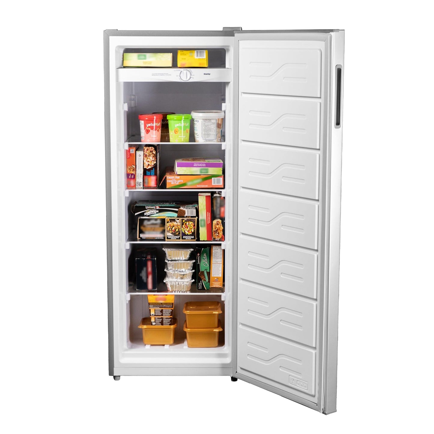 DUFM068A1SCDB Danby 6.8 cu. ft. Convertible Upright Freezer in Stainless Steel Look
