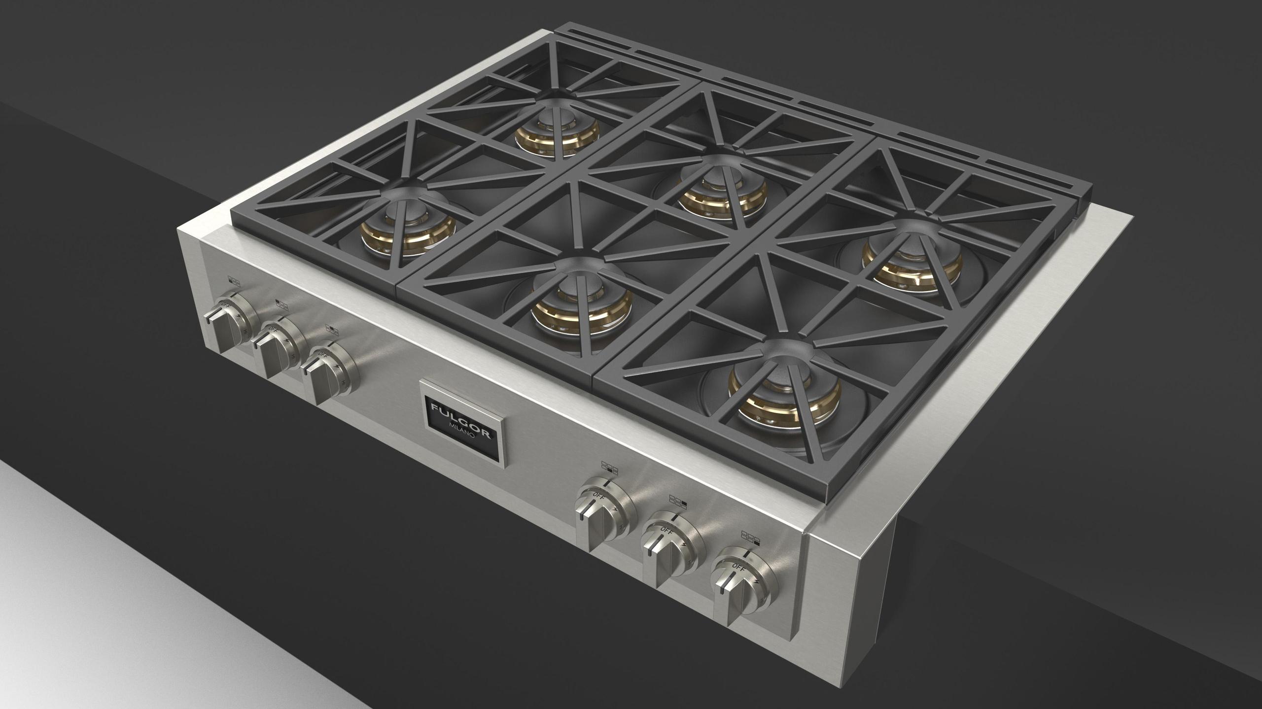 36" PRO GAS RANGE TOP