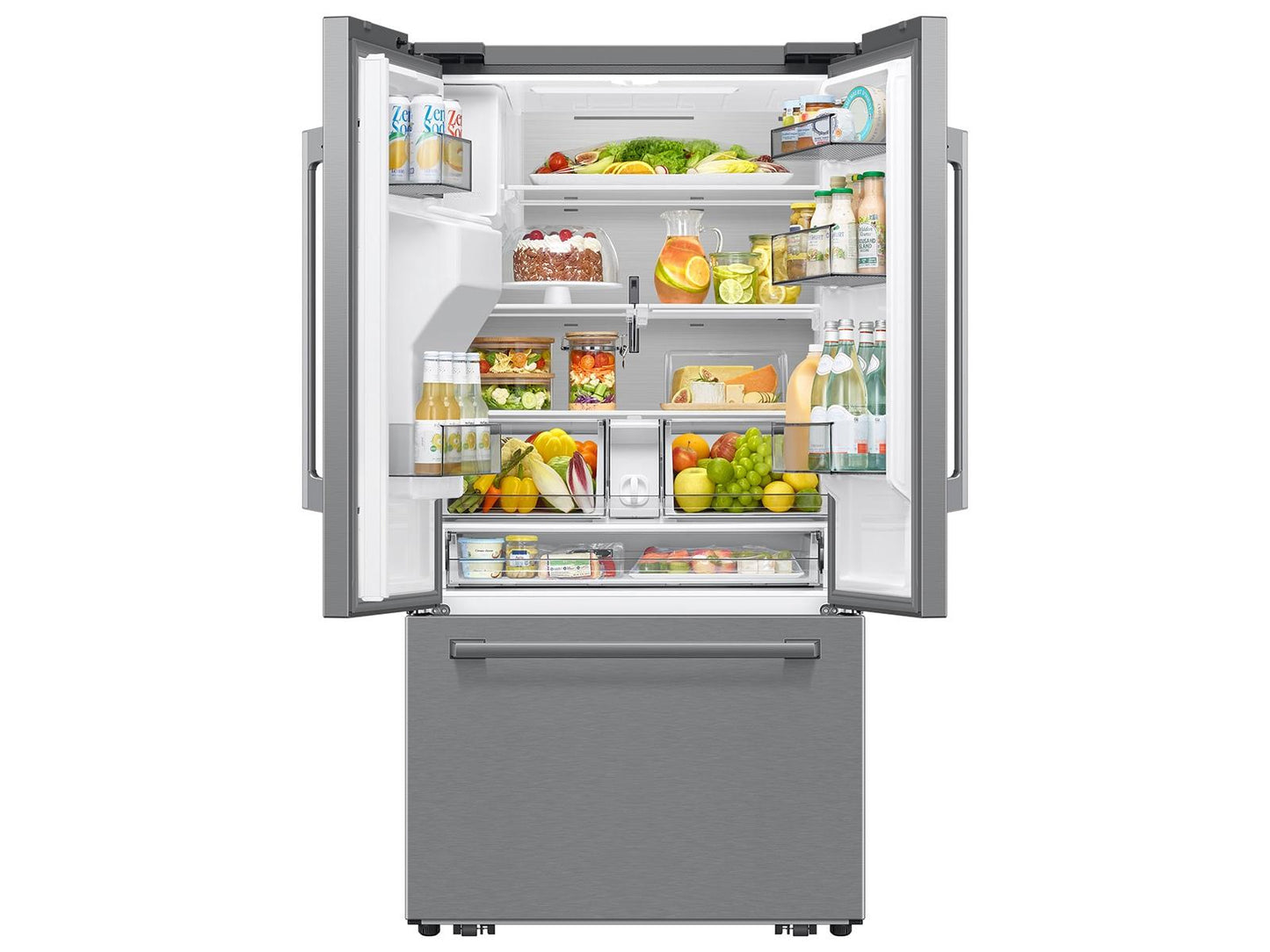 Samsung RF70H25GER Bespoke AI 3-Door French Door Zero Clearance Fit  Sphere Ice™  24 cu.ft.