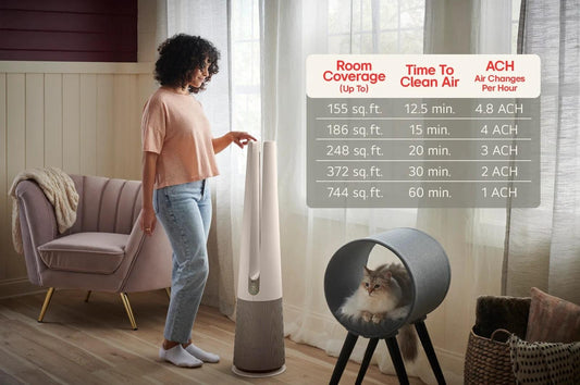 U10CS1C LG PuriCare™ AeroTower™ Air Purifier - Calming Beige