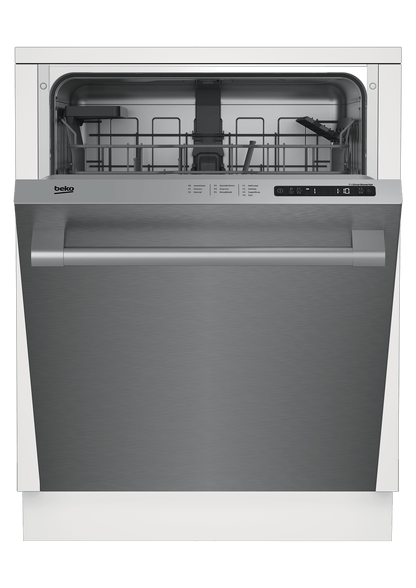 Beko DDT25401X Tall Tub Stainless Dishwasher, 14 place settings, 48 dBa, Top Control