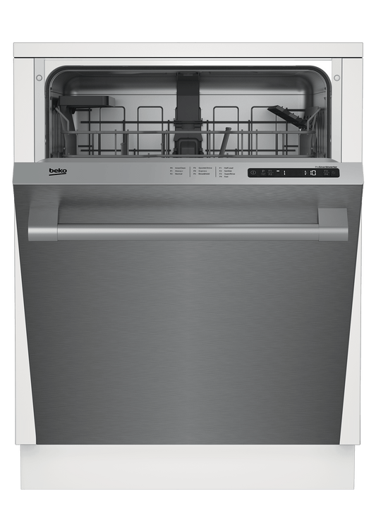Beko DDT25401X Tall Tub Stainless Dishwasher, 14 place settings, 48 dBa, Top Control