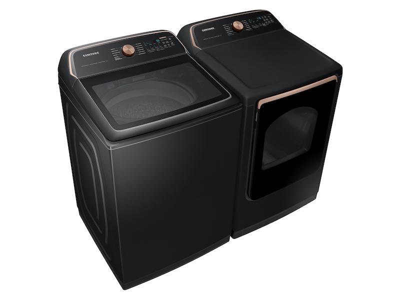 Samsung 7.4 cu. ft. Smart Electric Dryer with Pet Care Dry and Steam Sanitize  in Brushed Black