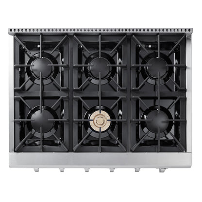 HRT3618U Thor Kitchen 36-inch Professional Gas Rangetop - Model Hrt3618u