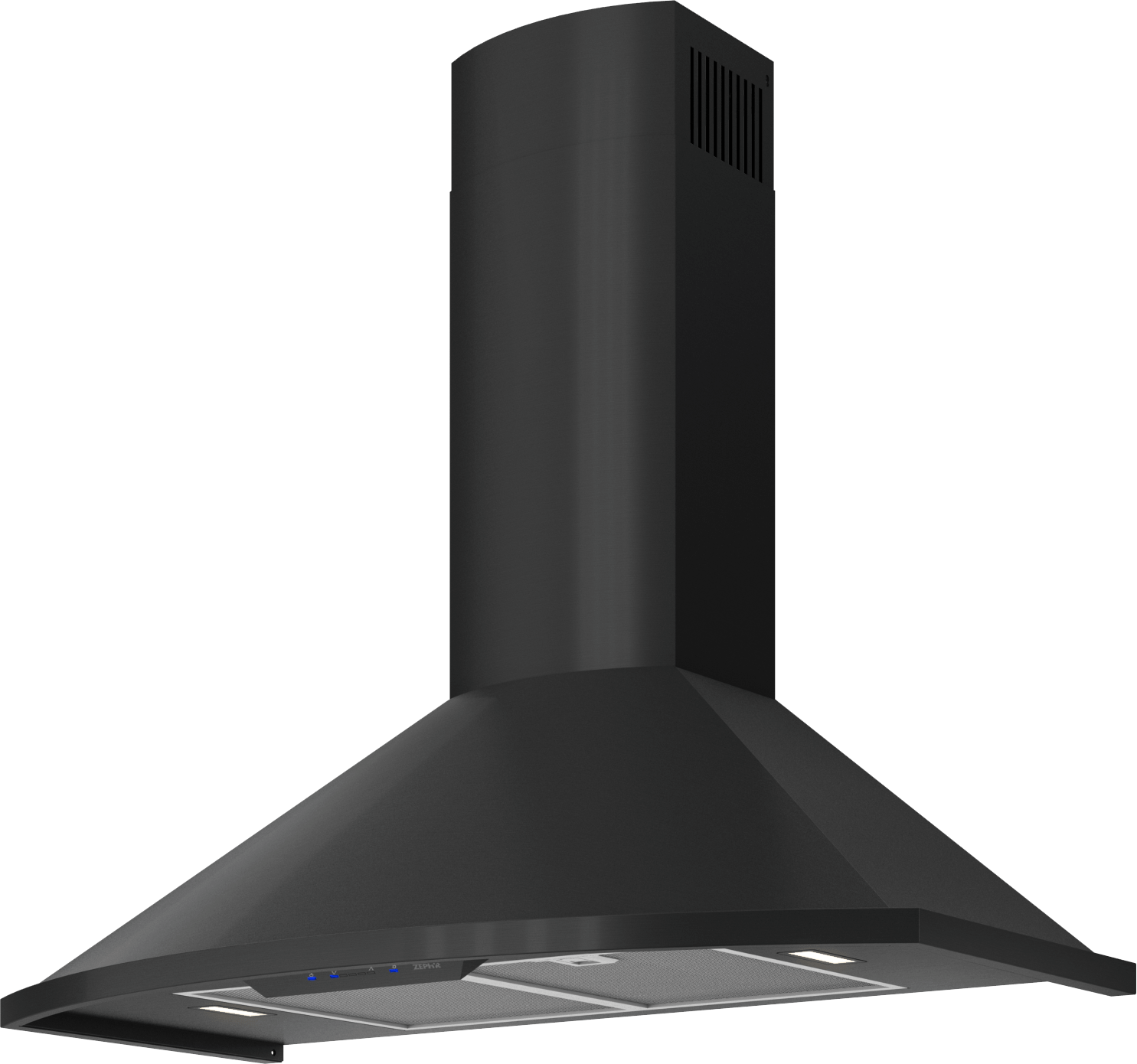 Zephyr ZSAE30FB Savona Wall, 30in, Black, LED, 600 CFM w/ACT