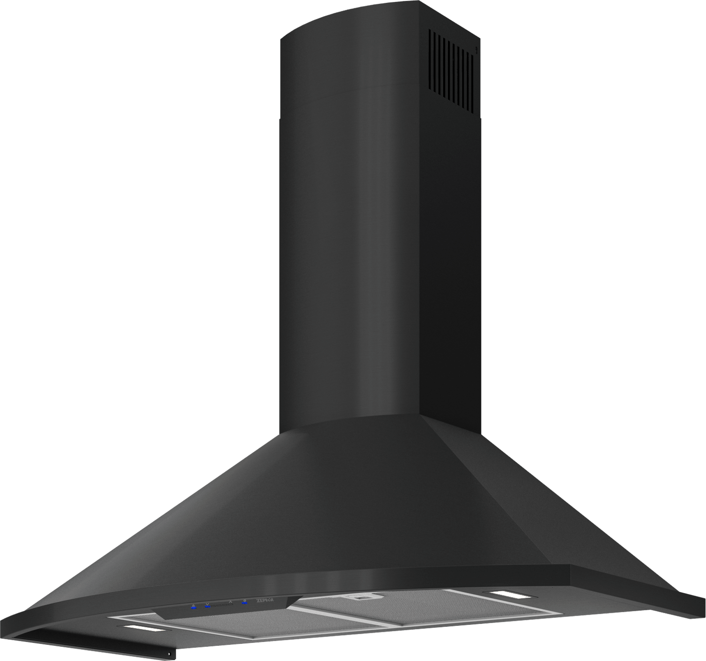 Zephyr ZSAM90FB Savona Wall, 90cm, Black, LED, 600 CFM w/ACT