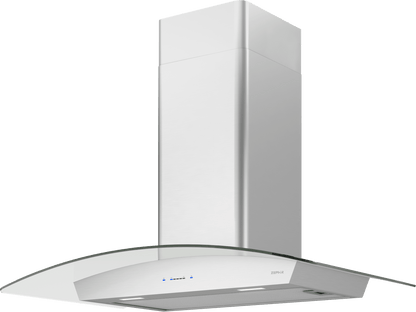 Zephyr ZRVE30CGC Ravenna Wall, 30in, SS+Clear Glass, LED