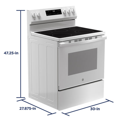 GRF500PVWW GE® ENERGY STAR® 30" Free-Standing Electric Range with Crisp Mode