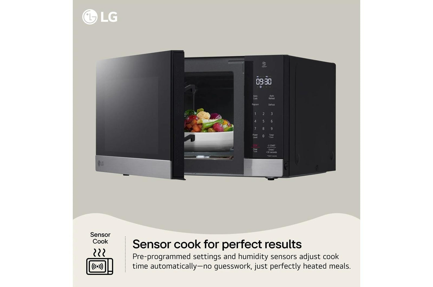 Lg MVEL2035X 2.0 cu. ft. Wi-Fi Enabled Over-the-Range Microwave Oven with EasyClean®