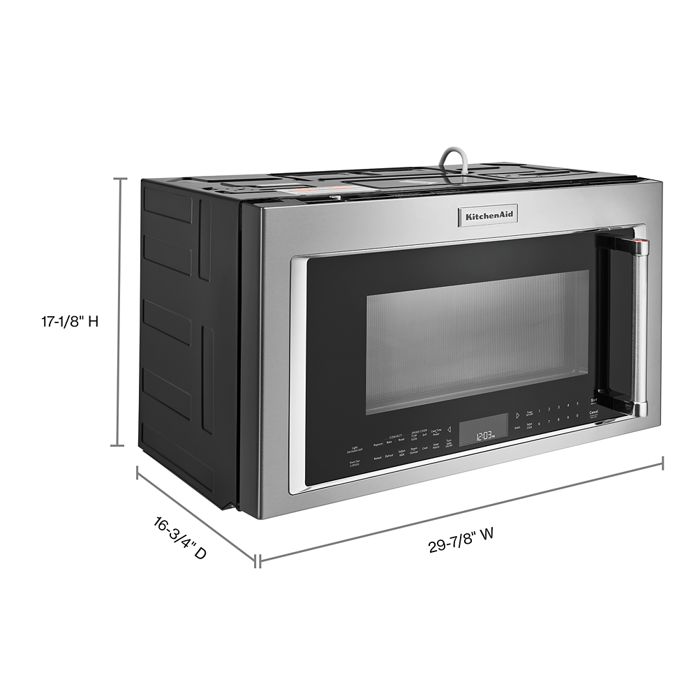 Kitchenaid KMHP519ESS 30" 1200-Watt Microwave Hood Combination with Convection Cooking