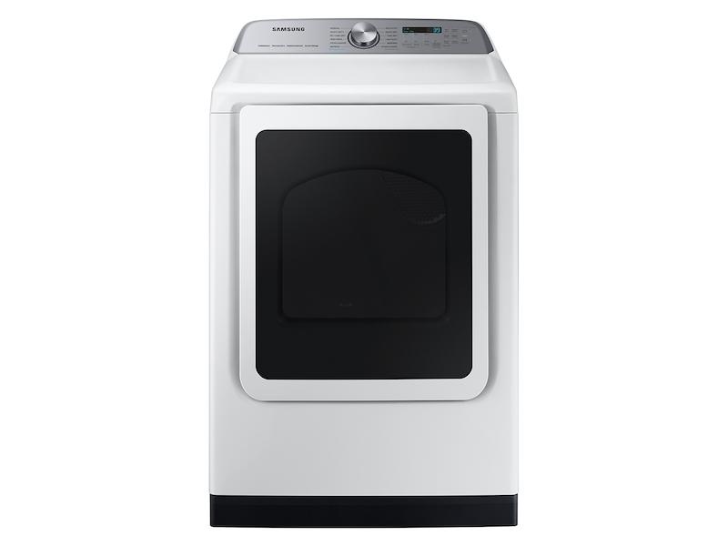 Samsung DVE54CG7150W 7.4 cu. ft. Smart Electric Dryer with Pet Care Dry and Steam Sanitize+ in White