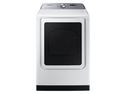 Samsung DVE54CG7150W 7.4 cu. ft. Smart Electric Dryer with Pet Care Dry and Steam Sanitize+ in White