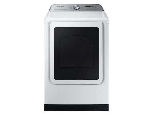 Samsung DVE54CG7150W 7.4 cu. ft. Smart Electric Dryer with Pet Care Dry and Steam Sanitize+ in White