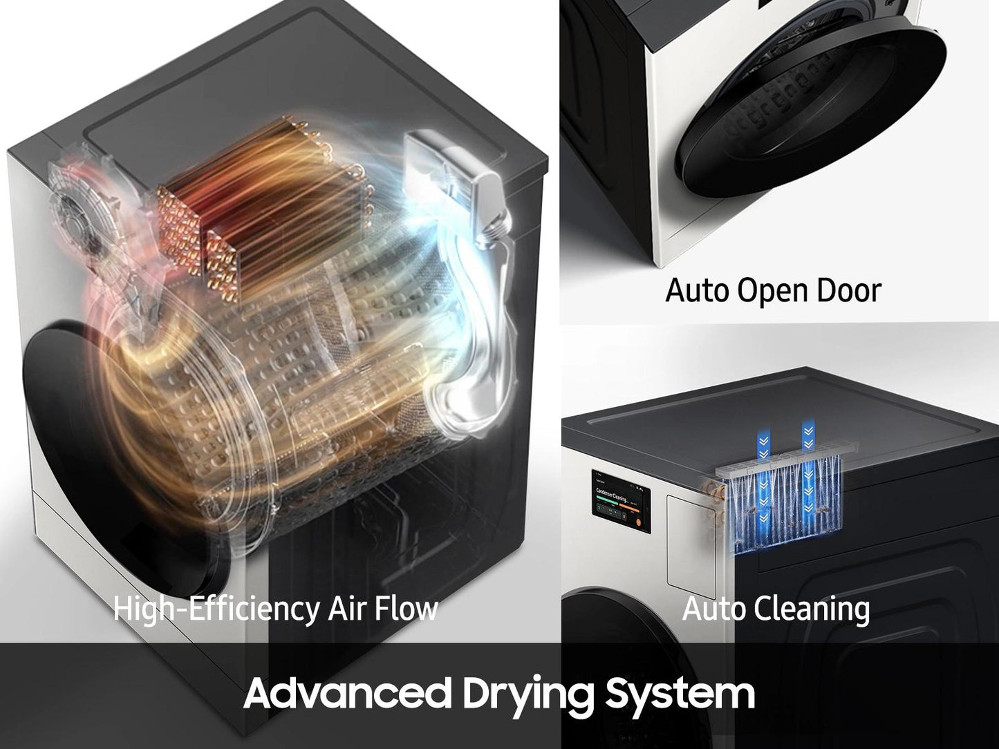 Samsung WD53DBA900HYA1 Bespoke AI All-in-One Ventless Combo AI Home 7" LCD Display  AI OptiWash™ and Dry  5.3 cu. ft.