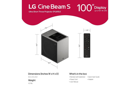 PU615U LG CineBeam S 4K UHD Smart Triple Laser UST Projector PU615U