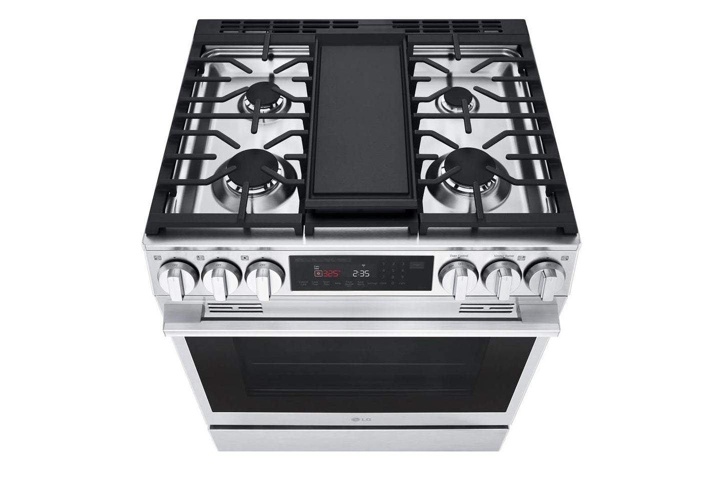Lg LSGL6335X 6.3 cu ft. Smart Gas Slide-In Range ProBake Convection® InstaView®, and Air Fry