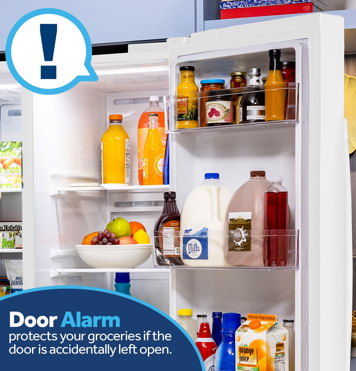 GZS24NGYWW GE® 23.6 Cu. Ft. Counter-Depth Side-By-Side Refrigerator with Extra Tall Dispenser and In-Door Icemaker