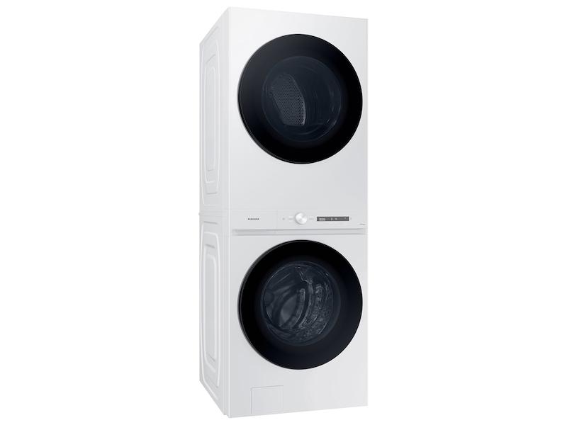 Samsung WH46DBH100EW Bespoke AI Laundry Hub™ 4.6 cu. ft. Large Capacity Single Unit Washer with Steam Wash and 7.6 cu. ft. Electric Dryer in White