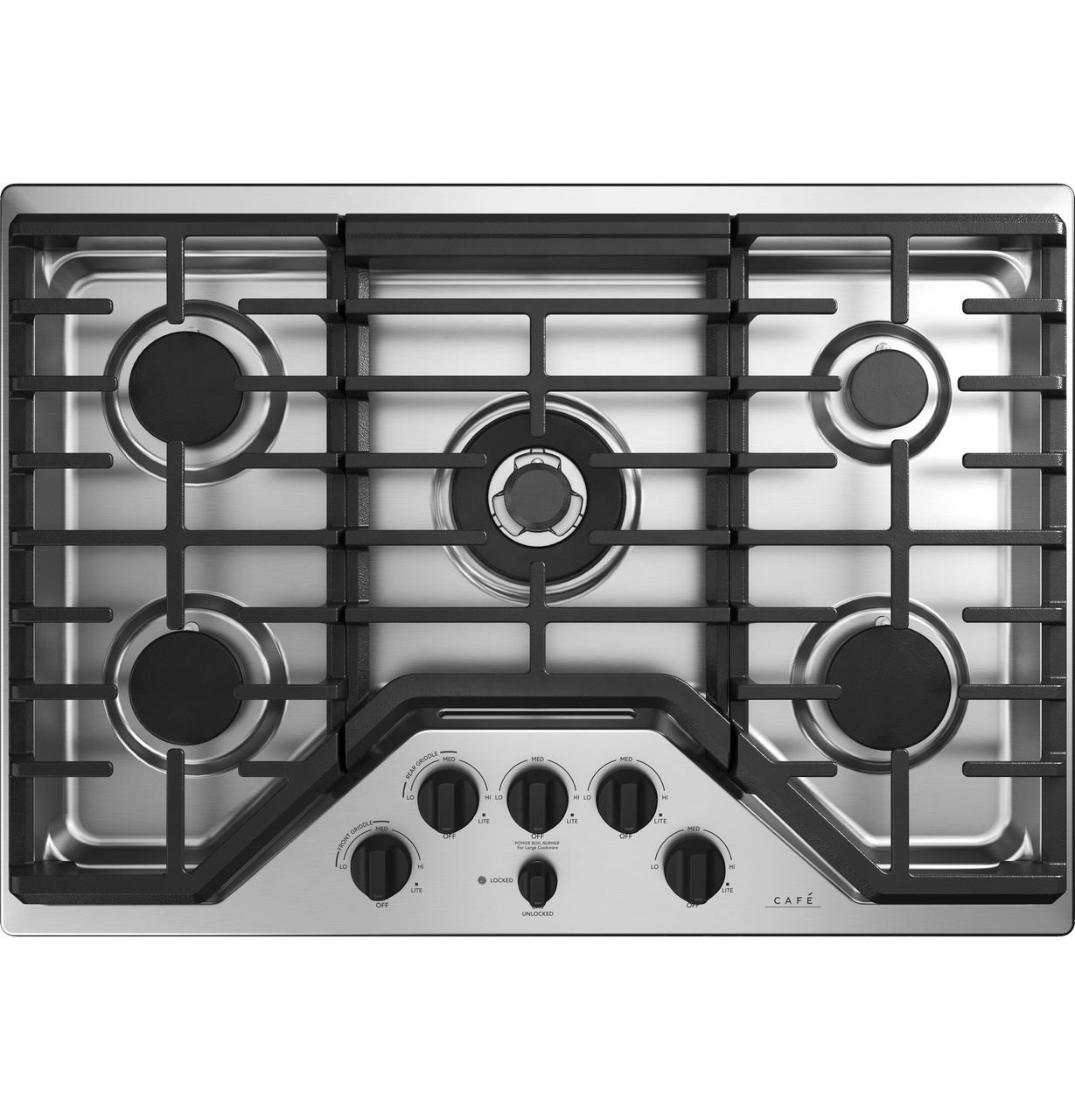 Cafe Caf(eback)™ 5 Gas Cooktop Knobs - Flat Black