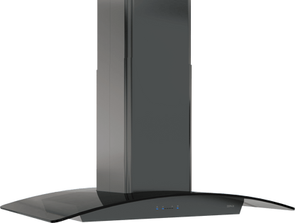 Zephyr ZREE42BBSGG Ravenna Island, 42in, Black SS+Gray Glass, LED