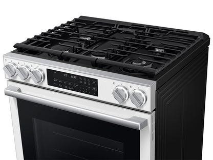 Samsung NSG90H60SW Bespoke Smart Slide-in Gas Range Pro Style Elite Design  Illuminated Knobs  Air Fry Max