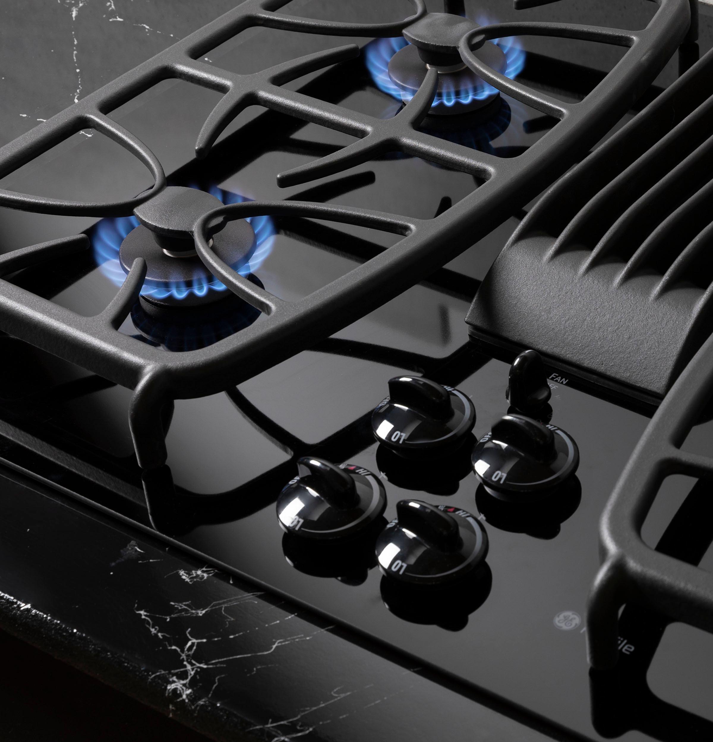 GE Profile 30 Built-In Downdraft Electric Cooktop with 4 Burners
