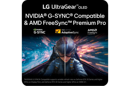 Lg 32GX850AB 32 Inch UltraGear™ Glossy OLED Dual Mode 4K UHD 165Hz or FHD 330Hz 0.03ms G-Sync Compatible Gaming Monitor
