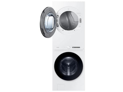 Samsung WH46DBH100EW Bespoke AI Laundry Hub™ 4.6 cu. ft. Large Capacity Single Unit Washer with Steam Wash and 7.6 cu. ft. Electric Dryer in White