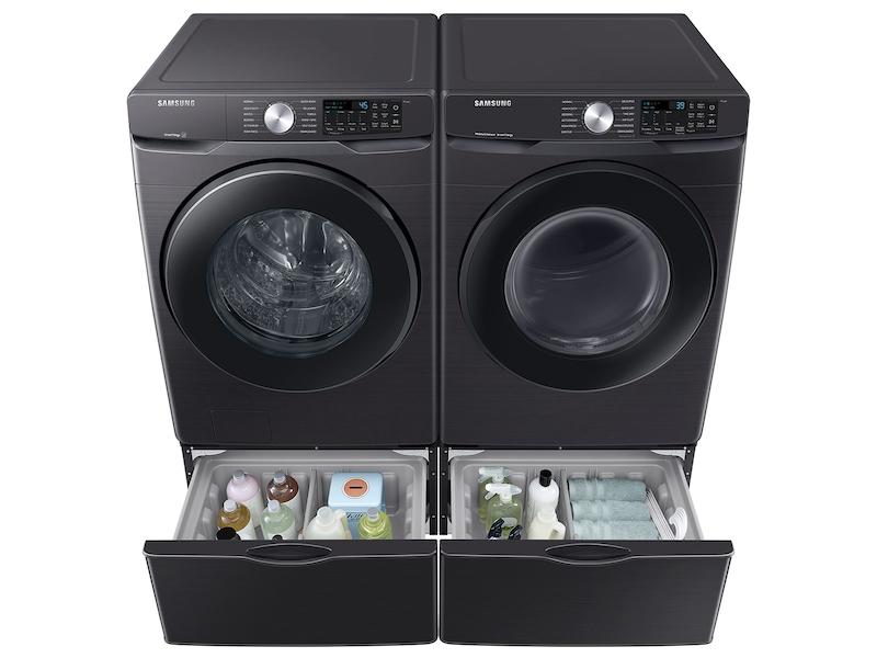 Samsung 7.5 cu. ft. Smart Gas Dryer with Sensor Dry in Brushed Black