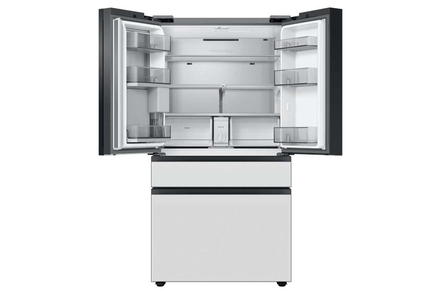 Samsung RF23BB860012 Bespoke AI 4-Door French Door Beverage Center™  Dual Ice Maker & Flex Zone™  23 cu.ft.