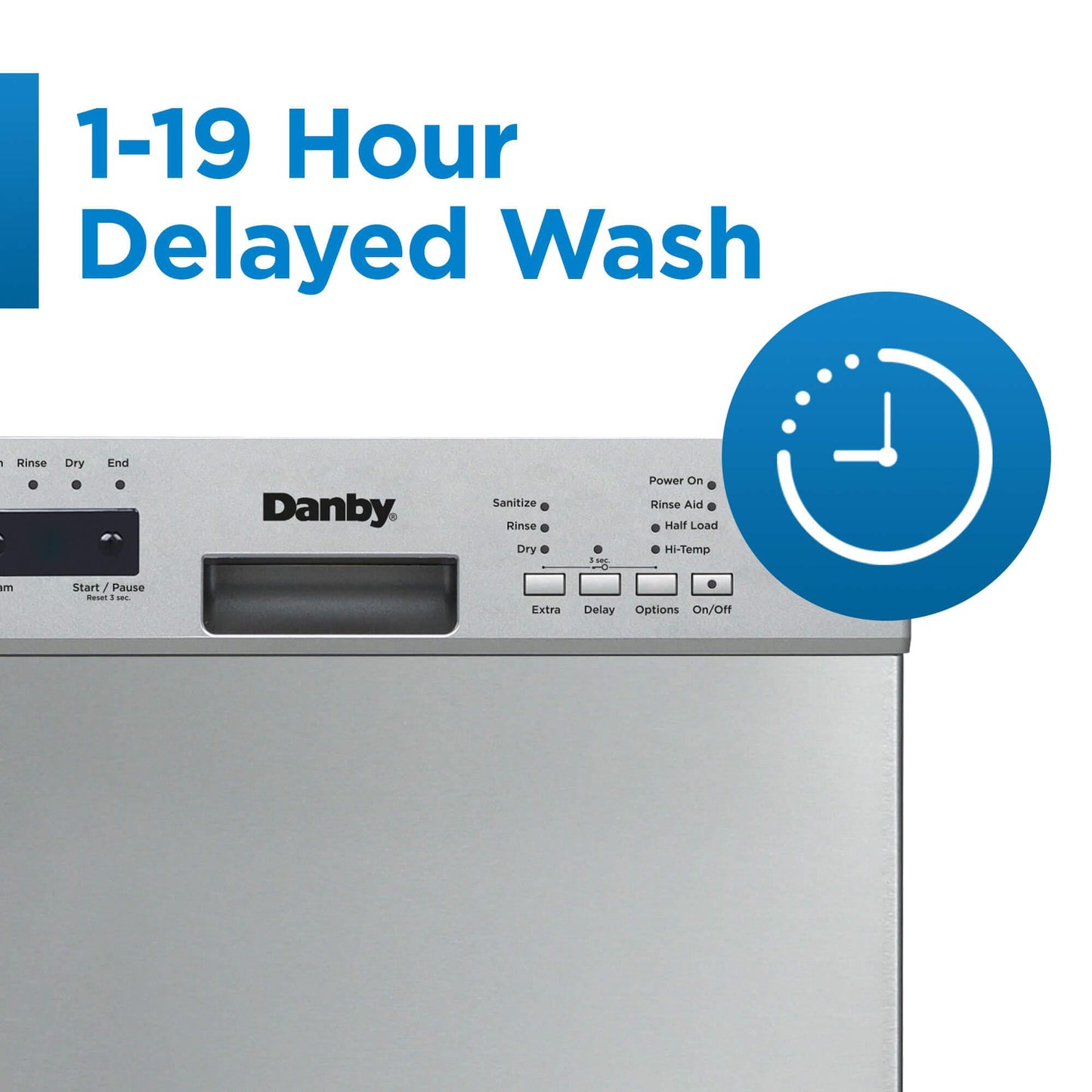 DDW18D1ESS Danby 18" Wide Built-in Dishwasher in Stainless Steel