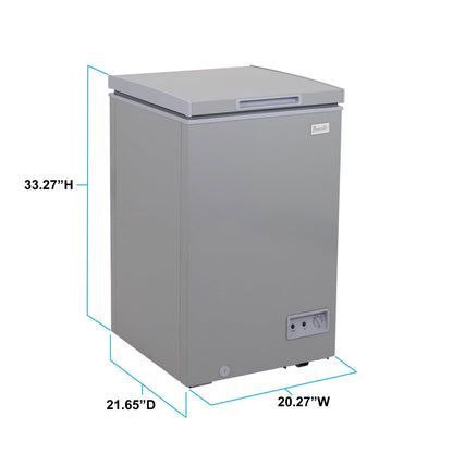 CF35F2G Avanti Garage Ready Chest Freezer - Platinum