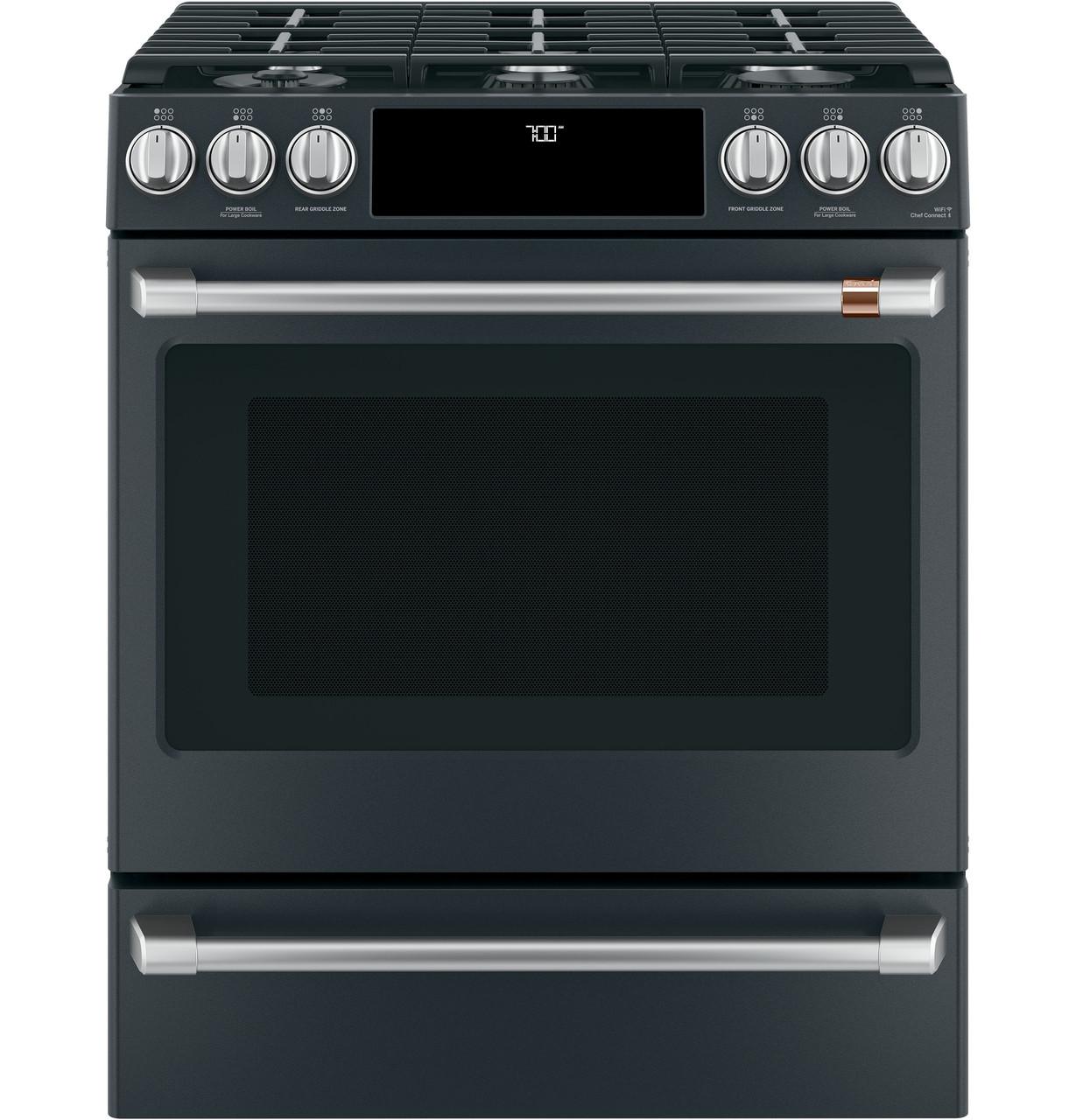 Cafe CXFCGHKPMSS CAF(EBACK)™ Front Control Gas Knobs and Handles - Brushed Stainless