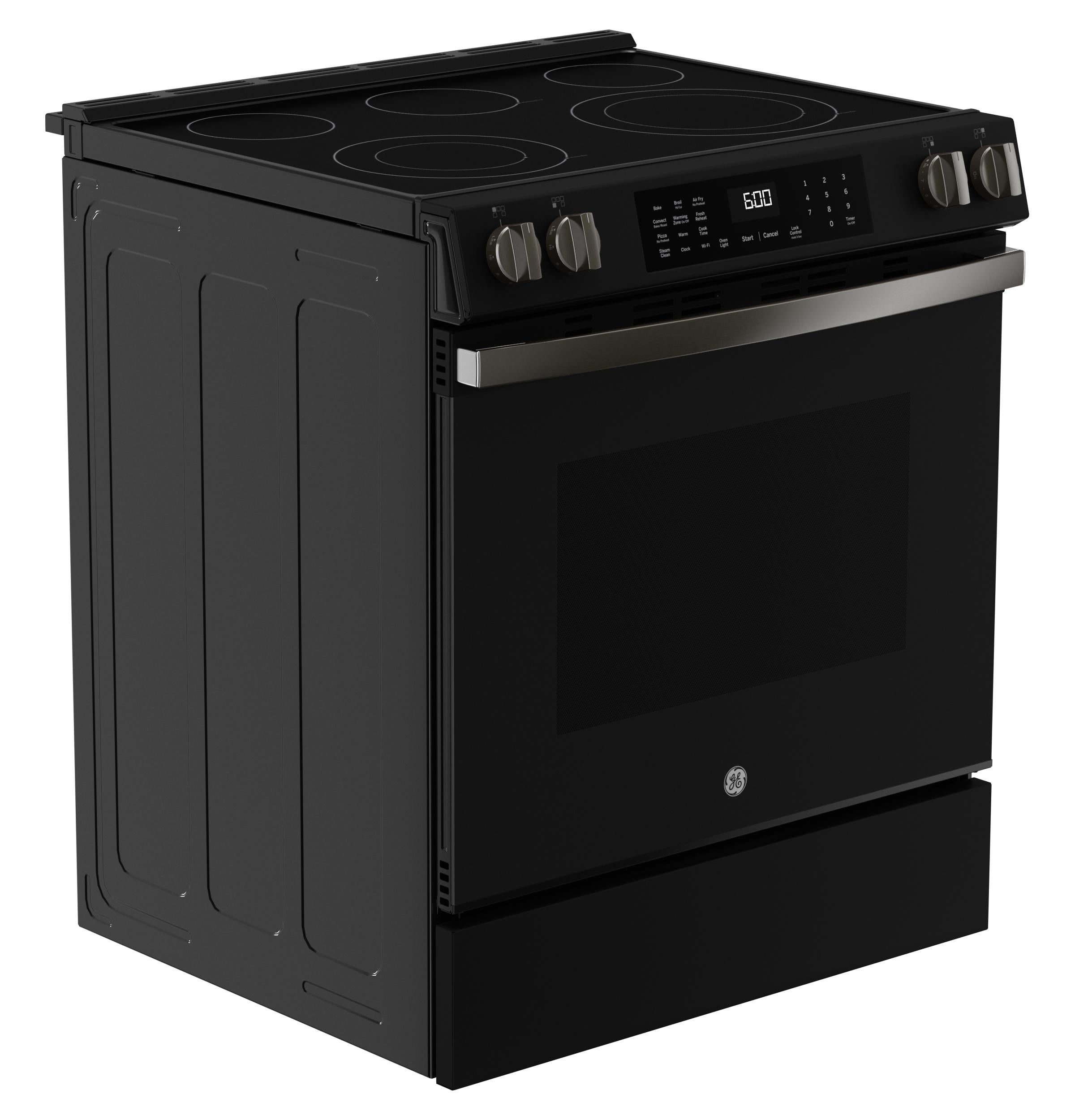 GRS600AVDS GE® 30" Slide-In Electric Convection Range with No Preheat Air Fry and EasyWash™ Oven Tray