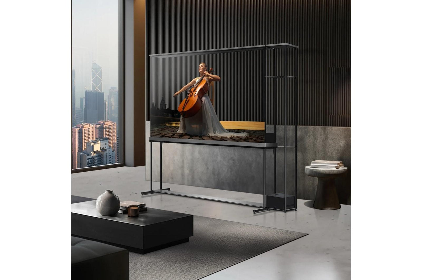 Lg OLED77T4PUA 77 Inch Class LG SIGNATURE OLED T: World's first Transparent 4K Smart TV 2024 with True Wireless Video & Audio Transfer