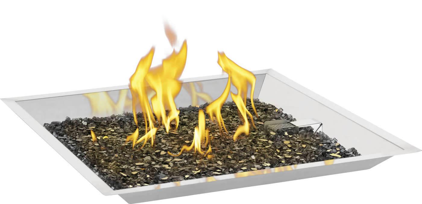 Napoleon Bbq GPFS60 24 inch Square Patioflame Burner Kit 1 Main Burners, Propane, Stainless Steel