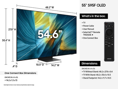 Samsung QN55S95FAFXZA 55" Class OLED S95F 4K Samsung Vision AI Smart TV (2025)