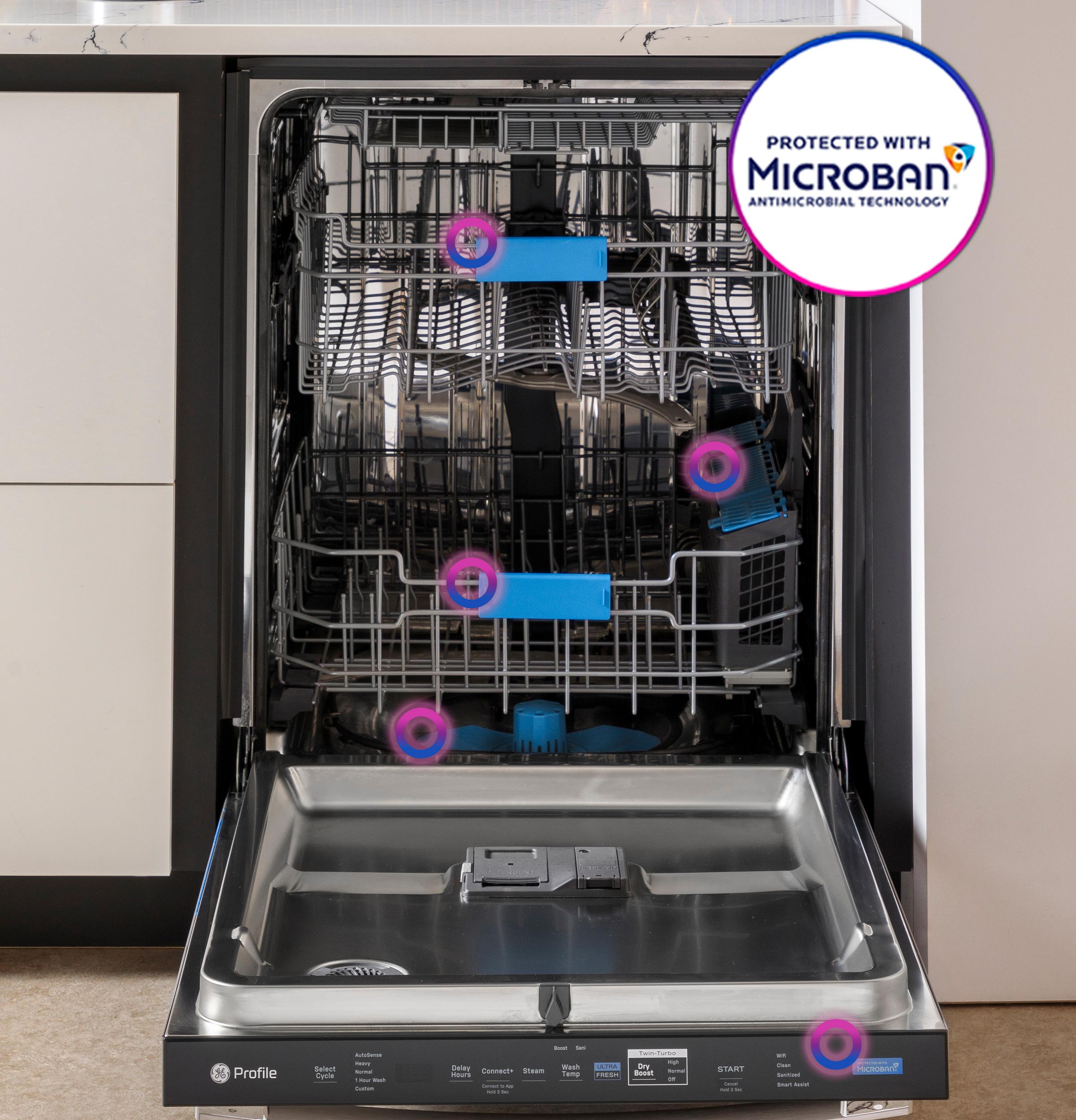 GE Profile™ ENERGY STAR Smart UltraFresh System Dishwasher with Microban™ Antimicrobial Technology with Deep Clean Washing 3rd Rack, 42 dBA