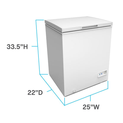 CF5F0W Avanti Garage Ready Chest Freezer, 5.0 cu. ft.